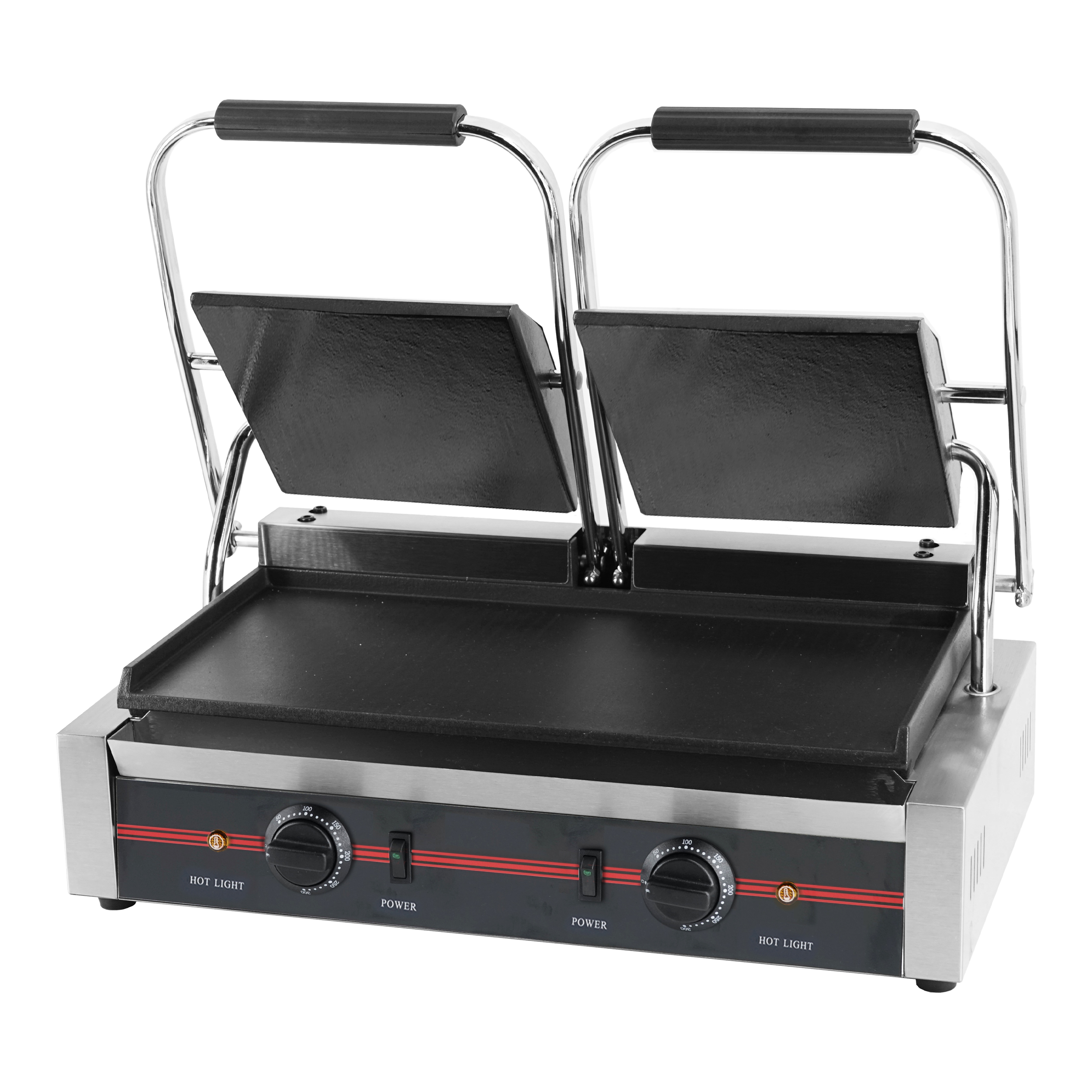 Infernus twin panini grill with two lids and smooth plates Infernus twin panini grill with two lids and smooth plates