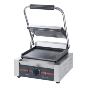 Infernus single panini grill with smooth plates