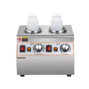 Infernus INF-SW2 sauce warmer front controls