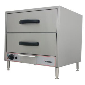Infernus two drawer warming cabinet