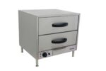 Infernus two drawer warming cabinet, front view