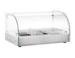 Infernus 25L curved glass countertop heated display, front view