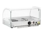 Infernus 25L curved glass countertop heated display, pull-out crumb tray