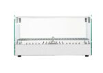 Infernus 35L square glass countertop heated display, front view