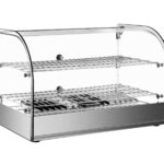 Infernus 45L curved glass countertop heated display