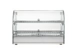 Infernus 45L curved glass countertop heated display, customer side