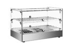 Infernus 50L square glass countertop heated display, rear view