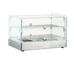 Infernus 50L square glass countertop heated display, rear view
