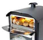 King Edward Bake King Mini with the top display door open and jacket potatoes inside