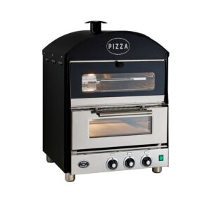 King Edward Pizza King PK1W Pizza Oven with Heated Display in black