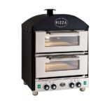 King Edward Pizza King PK2 Double Electric Pizza Oven in black