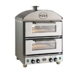 King Edward Pizza King PK2 Double Electric Pizza Oven in stainless steel
