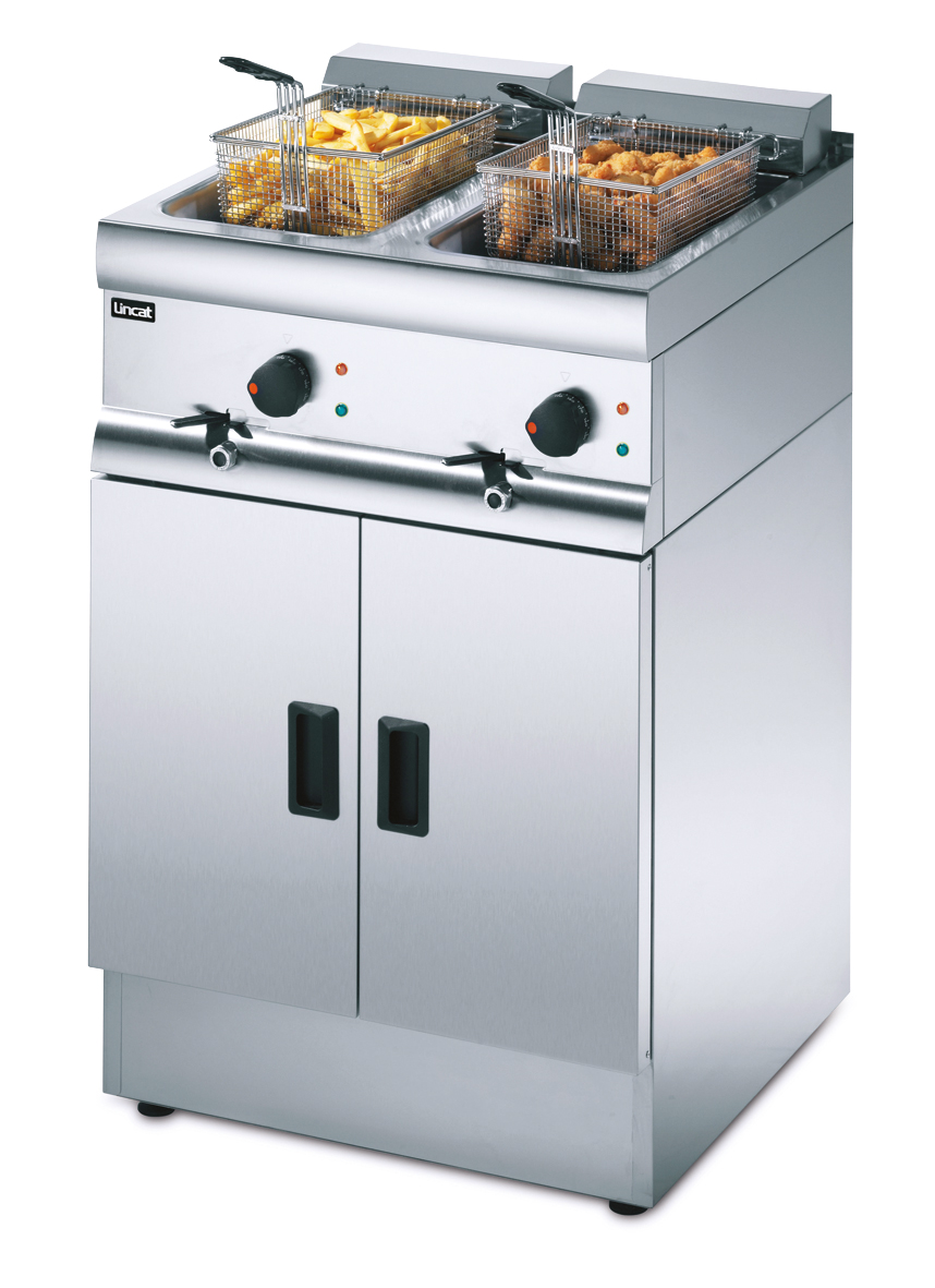 Lincat Silverlink 600 J18 Electric Free-standing Twin Tank Fryer Lincat Silverlink 600 J18 Electric Free-standing Twin Tank Fryer
