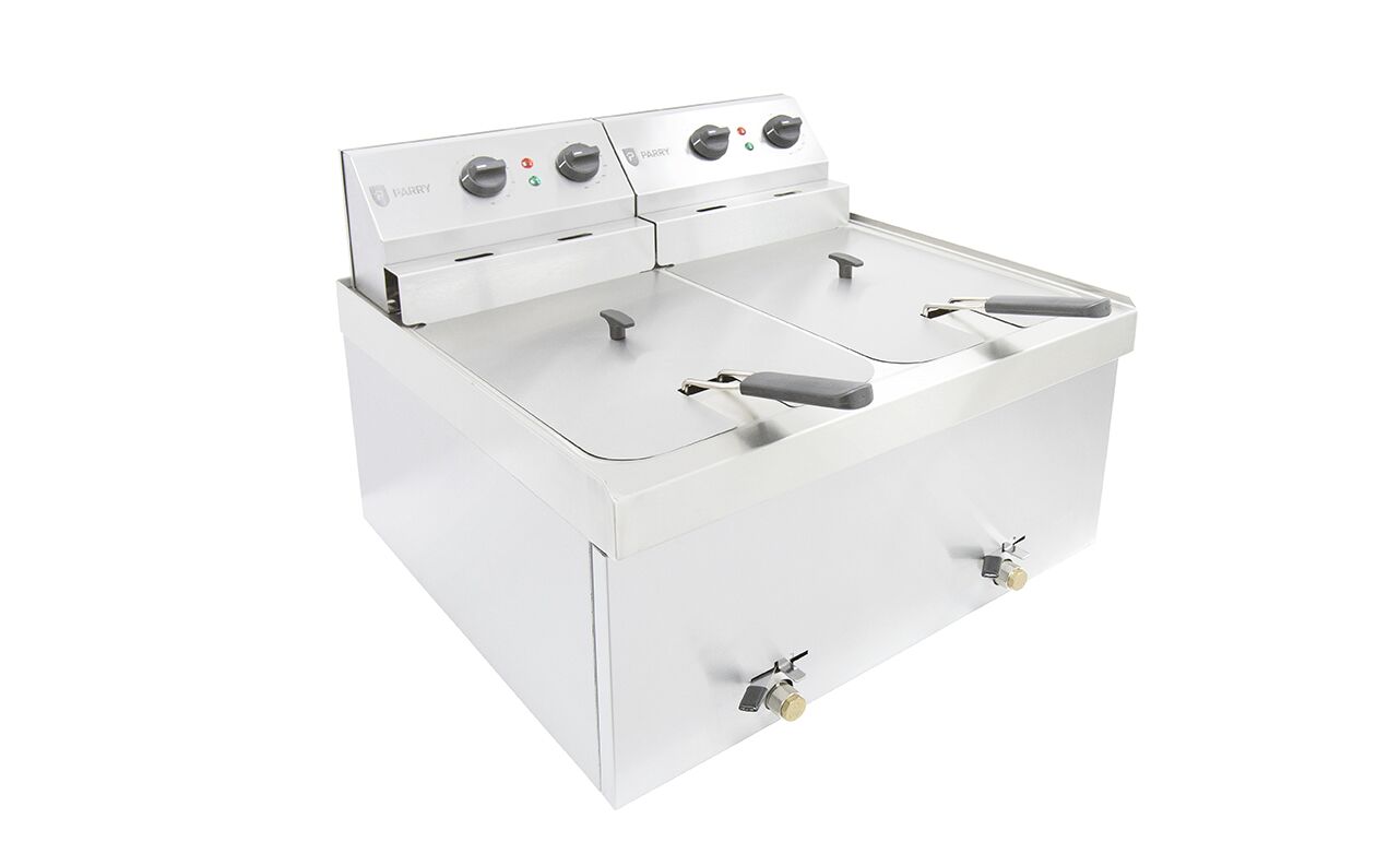 Parry NPDF twin tank electric countertop fryer Parry NPDF twin tank electric countertop fryer