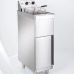 Parry NPSPF single tank electric pedestal fryer, front view