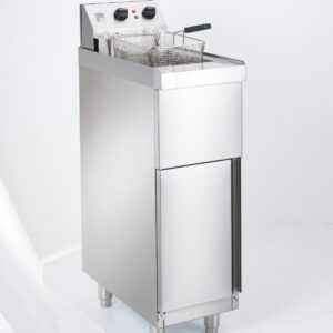 Parry NPSPF single tank electric pedestal fryer, front view