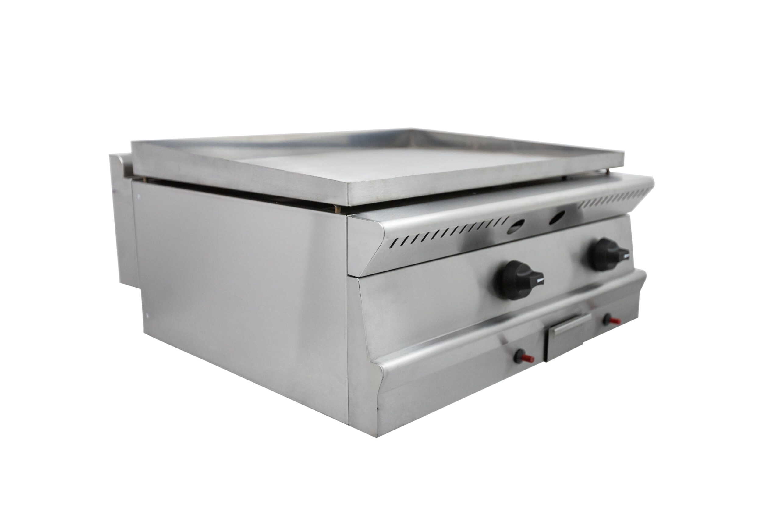 Parry PGG7P dual zone gas griddle, angled view Parry PGG7P dual zone gas griddle, angled view