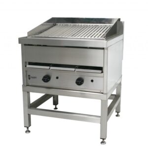 Parry UGC8 heavy duty lavaless chargrill on its stand
