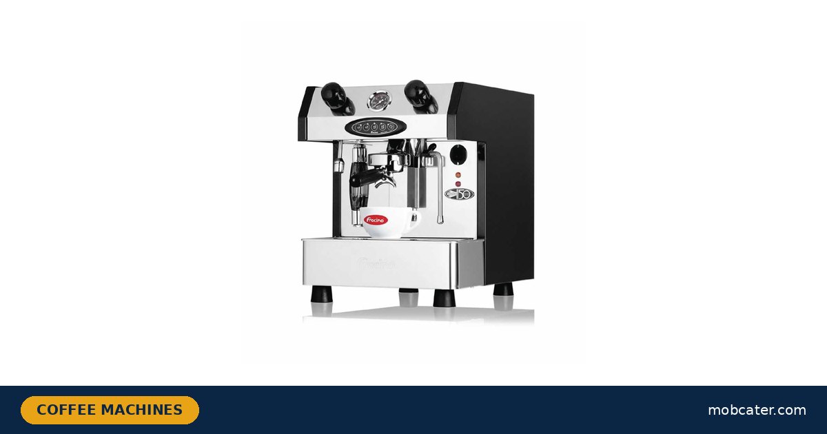 Fracino Little Gem LG1E small commercial coffee machine with one group, a 4L boiler and a 13A plug